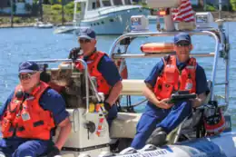 A Coast Guard Auxiliary safety patrol in Portland, Oregon in 2014.