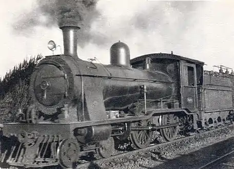 No. 49 on a motor train between Germiston and Wattles, c. 1930