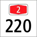 4.72 Kilometer sign