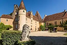 The chateau of Monsec in Mouzens