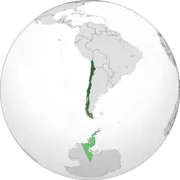 Location of Chile