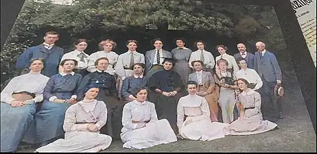 CHS staff in 1913; Ms Phillips in centre