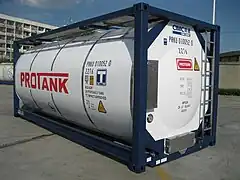 Intermodal tank container