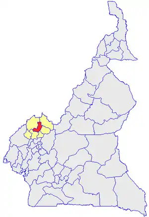 Department location in Cameroon