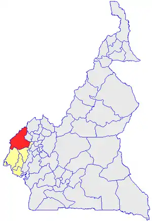 Division location in Cameroon