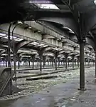 Bush shed at Central Railroad of New Jersey Terminal in Jersey City, New Jersey, the largest ever built