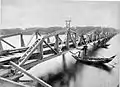 Rail bridge over the Deli River near Belawan