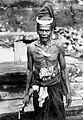 Villager with a headress and chest ornamentation