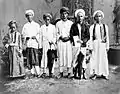 Muslim pilgrims from Ambon, Kai and Banda island, Maluku Islands on their way to Mecca. Photographed by Snouck Hurgronje at the Dutch Consulate in Jeddah, 1884.