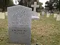 Unknown Confederate grave in the Confederate section of the cemetery.