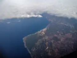 Aerial view of the cape and Guincho Beach