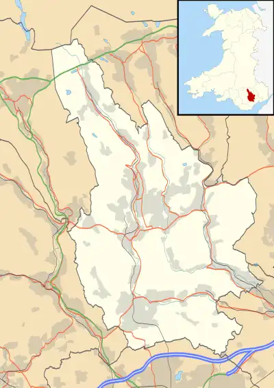 New Tredegar is located in Caerphilly