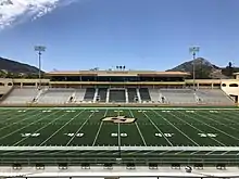 A new surface, FieldTurf Super Elite Vertex Prime, was installed to Alex G. Spanos Stadium at Cal Poly in 2022. With the addition, Cal Poly joined all 11 fellow Big Sky Conference football universities with modern turf field surfaces.