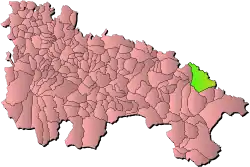 Location of the Municipality within La Rioja.