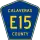 County Road E15 marker