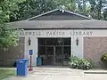 The Caldwell Parish Library is located behind the courthouse in Columbia