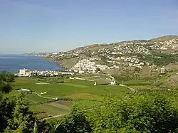 Landscape of the Costa Granadina near Salobreña.