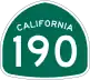 State Route 190 marker