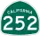 State Route 252 marker