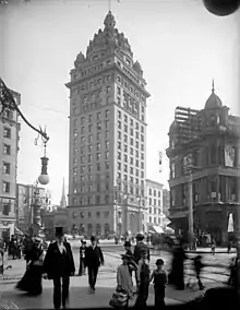 The Call from Kearny Street, 1905, with Lotta's Fountain at lower left