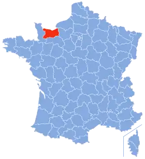 Location of Calvados in France