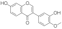 Chemical structure of calycosin