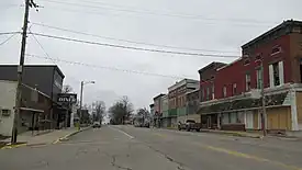 Looking south along Main Street (M-49)