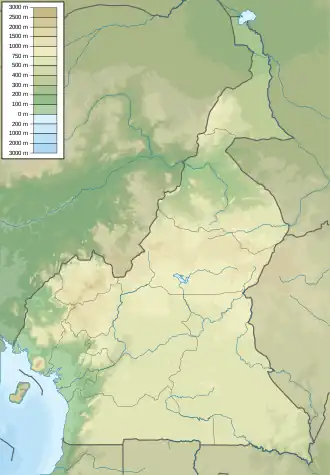 Map showing the location of Faro National Park