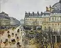 Adjacent view, Place du Théâtre Français: effet de pluie ("Place du Théâtre Français, effect of rain") 1898, Minneapolis Institute of Art