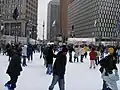 Campus Martius Park skating rink