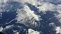 Mt. Shanks centered, aerial view looking north