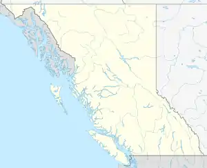 Map showing the location of E. C. Manning Provincial Park