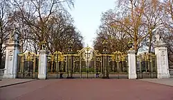 Queen Victoria Memorial Gates and Gatepiers, Balustrades, Steps and Retaining Wall with Fountain