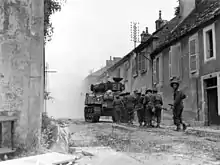 Sherman tank of Sherbrooke Fusilier Regiment, Falaise 17 August 1944.