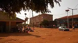 The centre of Canchungo next to the former Teixeira Pinto square.