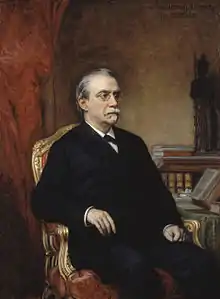 Antonio Cánovas del Castillo, maximum leader of the Conservative Party, promoted a two-party system of political alternation along with Sagasta's Liberal Party.