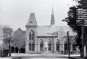 The building was designed by Benjamin Mountfort and completed in 1882.