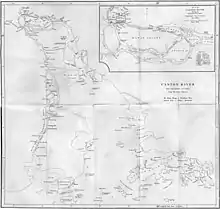 Map showing the track of the Nemesis from Macao and the forts captured