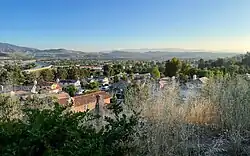 View from Canyon Country Park, looking southwest toward the San Gabriel Mountains