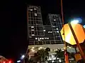 The Carillon Hotel & Spa North Tower at night viewed from the west on 69th Street