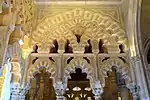 The interlacing arches at the entrance to Al-Hakam II's 10th-century extension (the Villaviciosa Chapel)