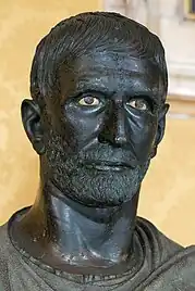 The "Capitoline Brutus", dated to the 4th to 3rd centuries BC