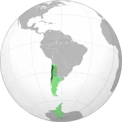 Effective territory and claims based on the uti possidetis of 1810.