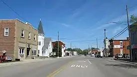 Downtown Carleton along Monroe Street