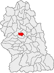 Location in Hunedoara County