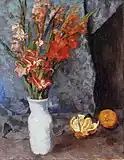 Carl Schuch, Gladioli and Oranges, c. 1890