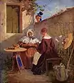 Carl Spitzweg: Der Liebesbrief 1845–1846 (missing since 1989)