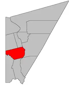 Location within Carleton County, New Brunswick