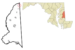 Location of Marydel, Maryland