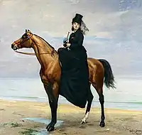 Equestrian Portrait of Mademoiselle Croizette (1873)